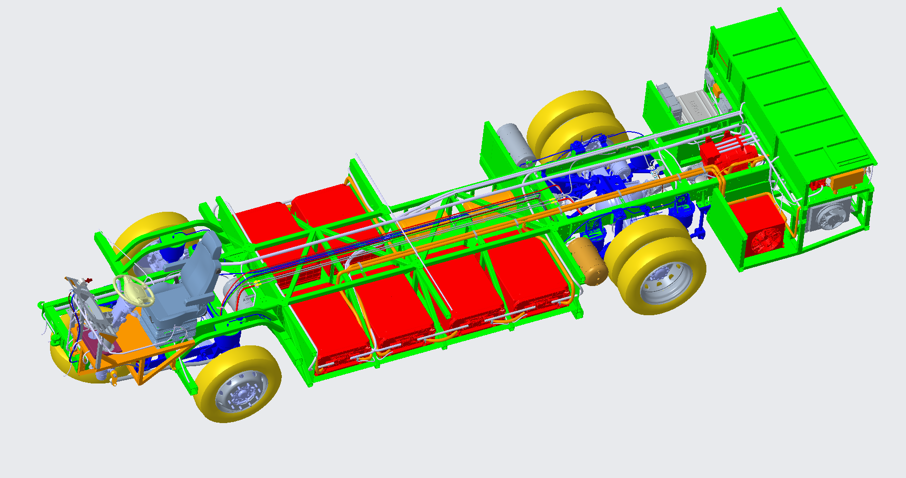 9米纯电公路客车底盘